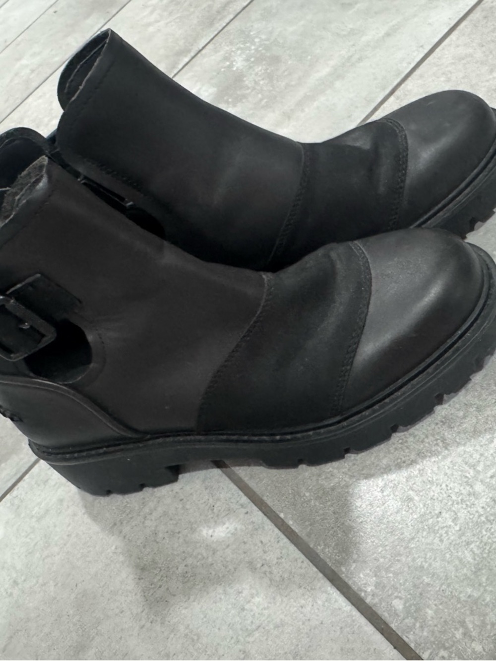 UGG Black Lug Sole Ankle Booties